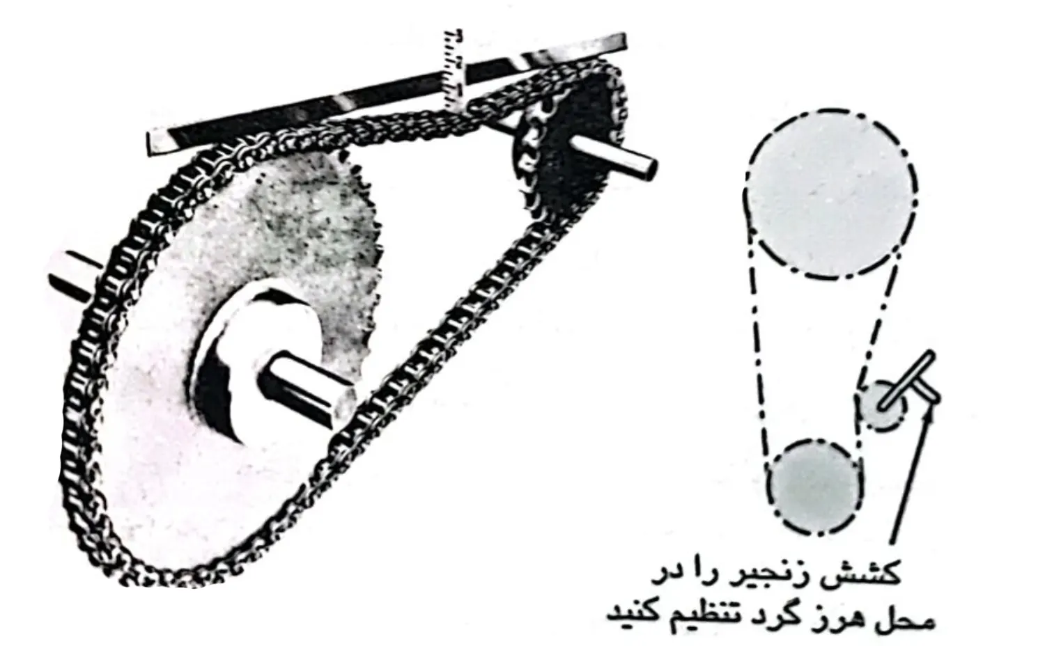 0002 تنظیم کشش زنجیرها