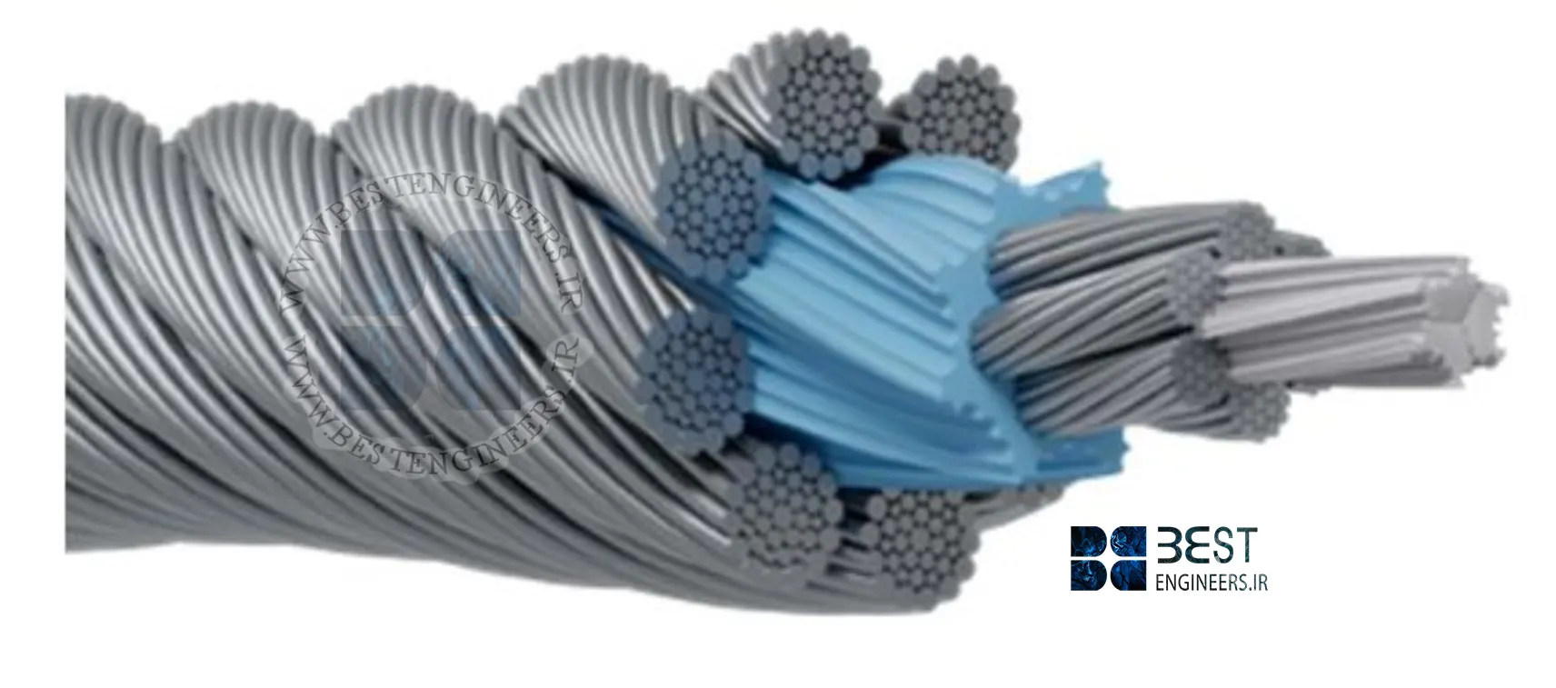 7675-9 EPIWRC – independent wire rope core
covered with a polymer